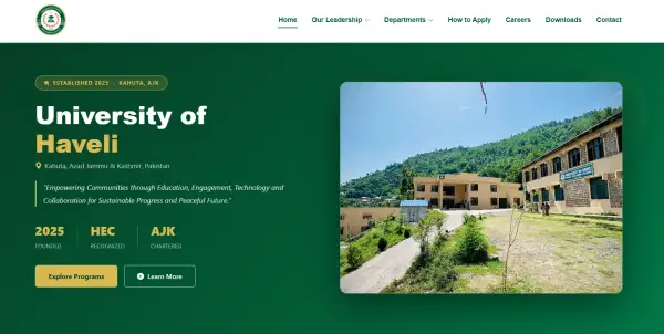 University of Haveli, Kahuta (UoH)
