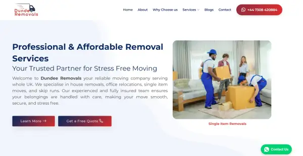 Dundee Removals — Removal & Storage Company Website (UK)