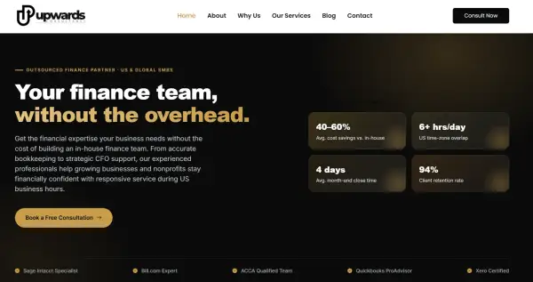 Upwards Consulting — Financial Services Platform